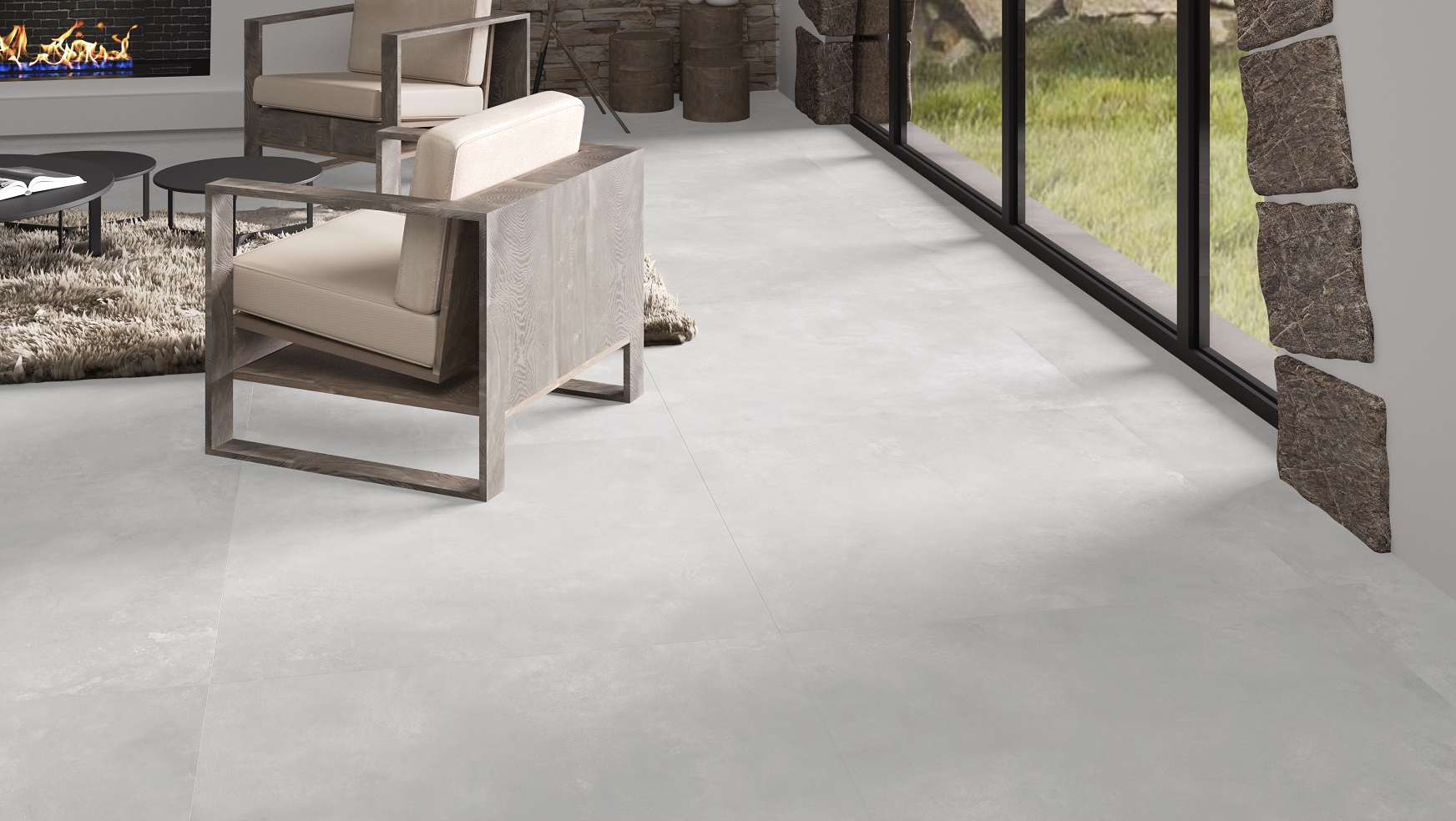 Placa ceramica ZIRO BLANCO 60X120 - Navarti